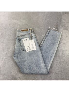 Grlfrnd Karolina Jeans Size 25 Light Blue Distressed